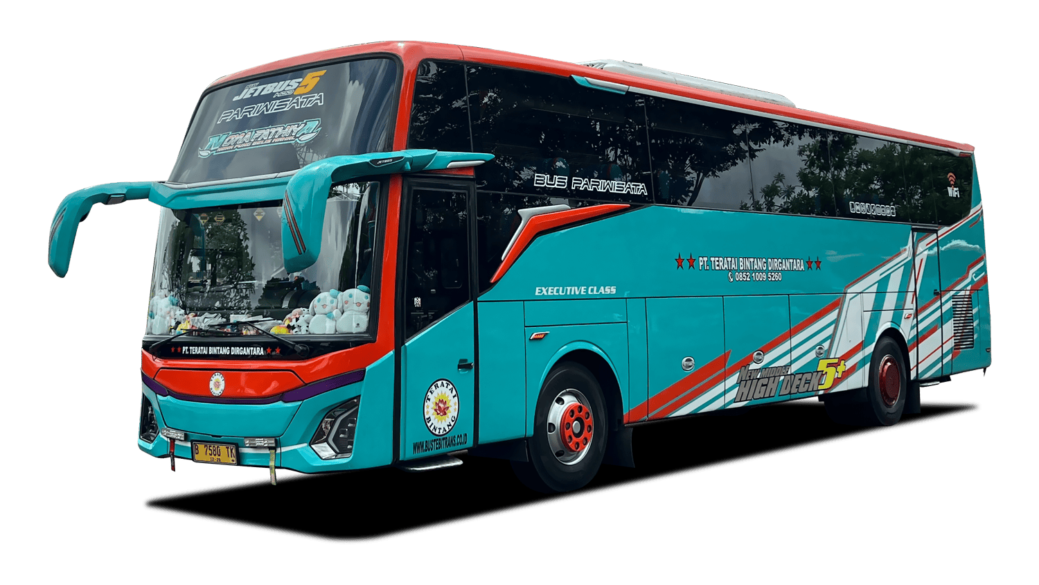 Big Bus Pariwisata TB 09 - 45 Seats + Toilet + Smoking Room + Dispenser