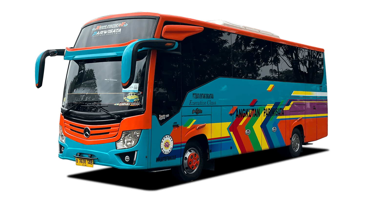 Medium Bus Pariwisata TB 07 - 33-35 Seats + Dispenser